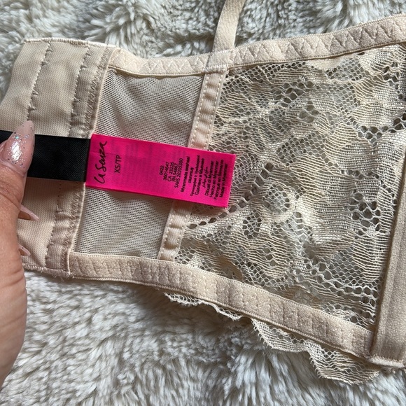La Senza XS Lace Mesh Bralette – Nude Floral | Adjustable Straps | Intimates - Picture 5 of 5